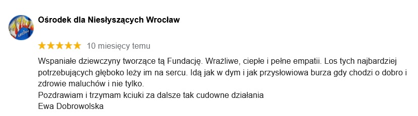 Ośrodek dla dzieci niedosłyszących z całego Dolnego Śląska o Fundacji ZOBACZ MNIE