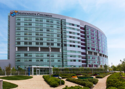 Nationwide Childrens Hospital Exterior from Fragrance Maze May 2013